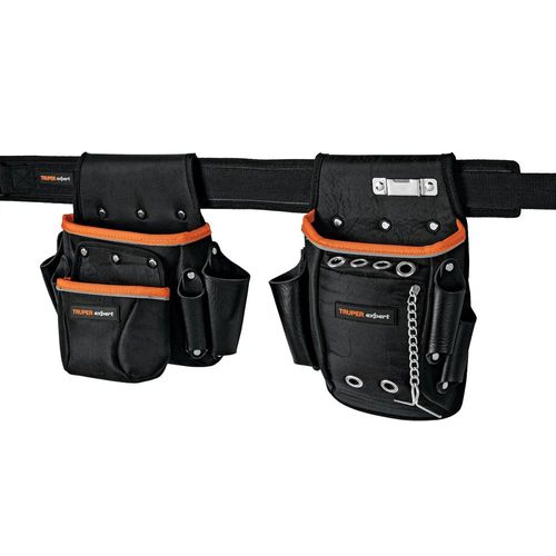 Porta herramientas de poliéster Truper 16 compartimentos 101801 negro