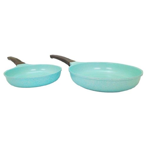 SET DE 2 SARTENES RECUBRIMIENTO DE JADE 20 Y 24 CMS