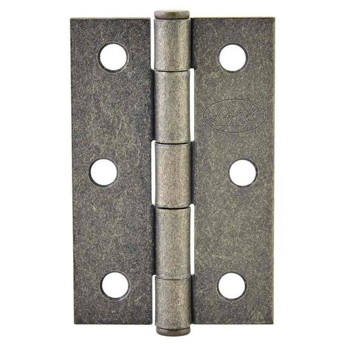 Bisagra Alargada Laton C/Perno Remachado Acero Lock