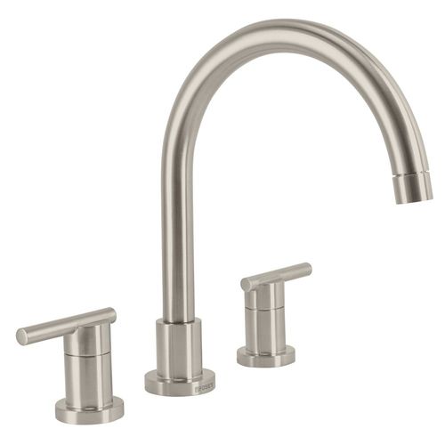 Mezcladora satín cuello alto para fregadero FOSET ELF81N plateado
