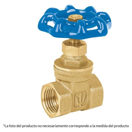 Válvula de compuerta de latón roscable de 2' Foset