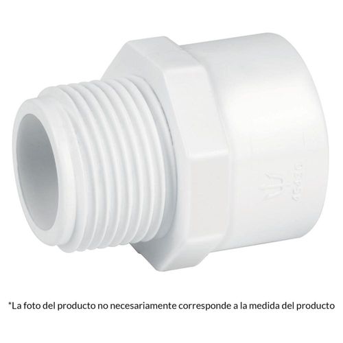 Adaptador Macho De Pvc 2 Foset