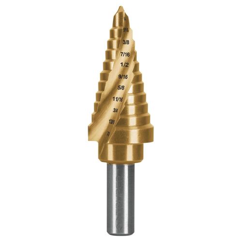 Broca escalonada titanio 11 escalones 1/4\