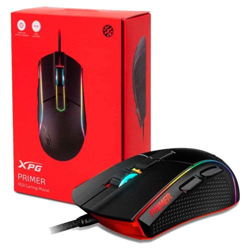 MOUSE GAMER USB ADATA XPG PRIMER NEGRO/ROJO 12000 PPP CABLE 1.8M