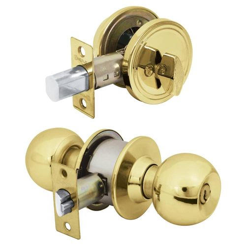 Combo cerraduras, llave-mariposa, L.brillante, Hermex Basic Hermex 23616