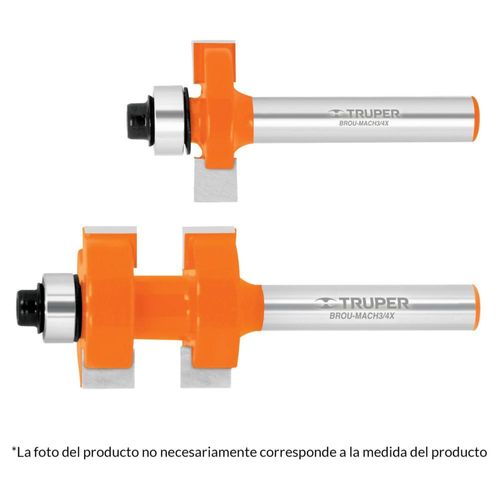 Juego De Machimbrador 7/8' Con Balero Truper