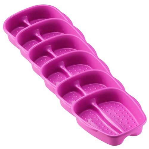 Kit 6 Tinas  Chicas Pedicure y Masaje Rosa 422R Letmex