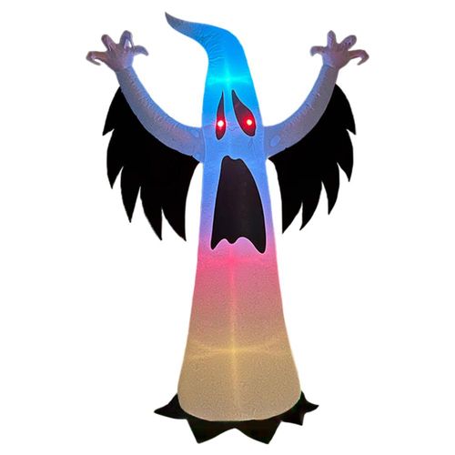 Inflable Halloween fantasma ghost con led flashing multicolor