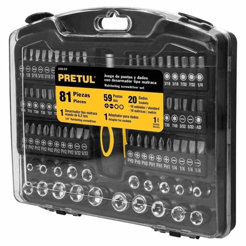 Juego De Herramientas 81 Piezas Pretul 23972