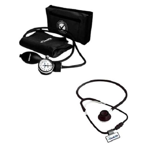 Kit Baumanómetro Doble Campana Económico Negro Checkatek B2-4D