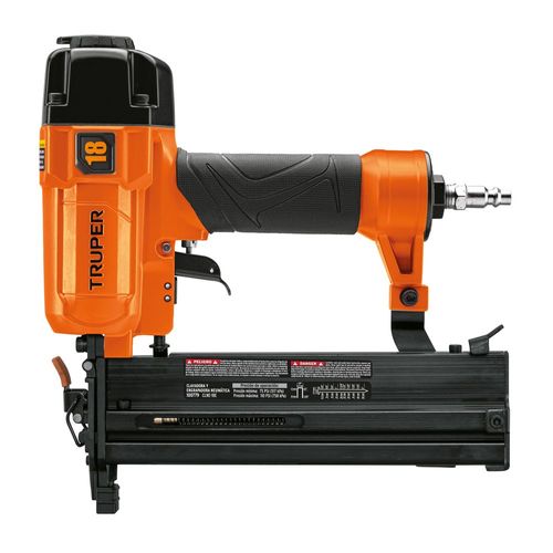 Clavadora y engrapadora neumática TRUPER calibre 18 CLNE18E naranja