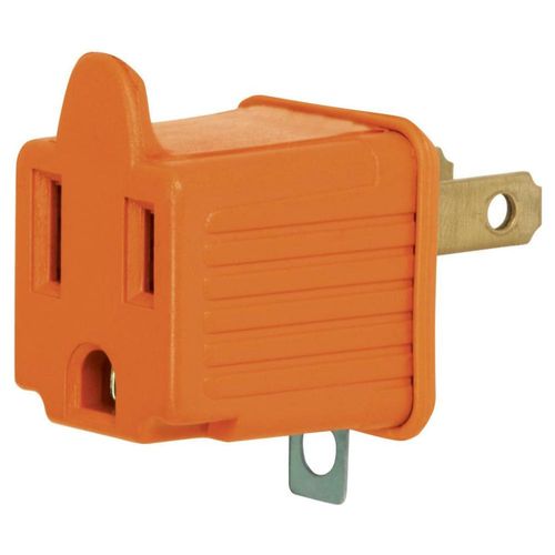 Adaptador 3 A 2 Naranja A Granel Volteck