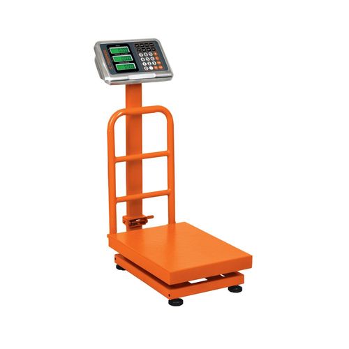 Báscula electrónica de plataforma TRUPER 100 kg BAS100PLA naranja