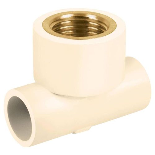 Tee reducida CPVC latón rosca interior 3/4x3/4x1/2' Foset