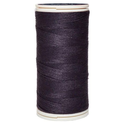 Caja 12 Pzas Hilo Coats Poliéster Liso 3 Cabos Fibra Corta Carbón