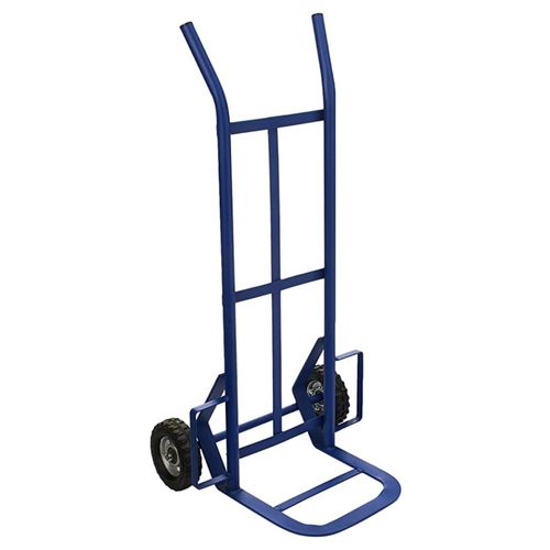 Diablo Bodeguero Capacidad 100kg Azul Con Llanta Sólida Foy