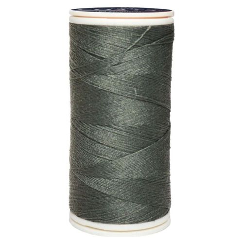 Caja 12 Pzas Hilo Coats Poliéster Liso 3 Cabos Fibra Corta Gris Litio