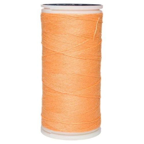 Caja 12 Pzas Hilo Coats Poliéster Liso 3 Cabos Fibra Naranja Pastel