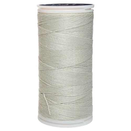 Caja 12 Pzas Hilo Coats Poliéster Liso 3 Cabos Fibra Corta Perla Suave