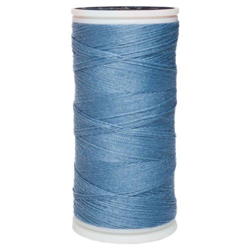 Caja 12 Pzas Hilo Coats Poliéster Liso 3 Cabos Fibra Gris Profundo