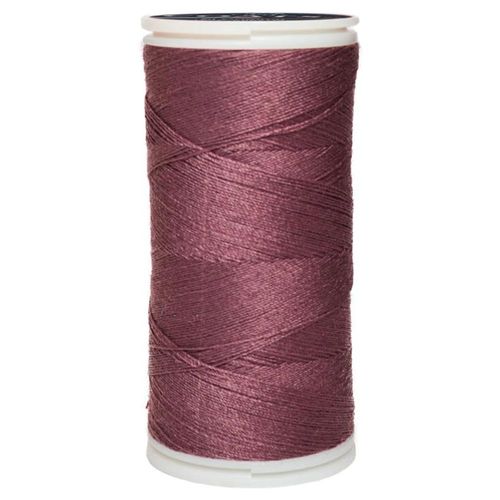 Caja 12 Pzas Hilo Coats Poliéster Liso 3 Cabos Fibra Corta Magenta