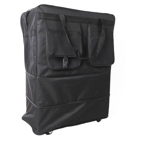 Maleta Acuario Expandible Jumbo Marca Miguel Petacas de Poliéster 600 Color Negro