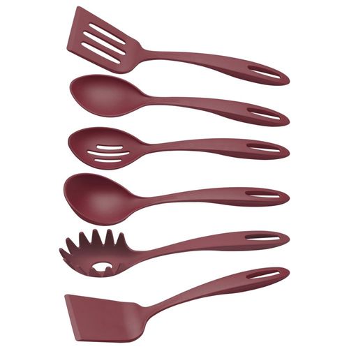 Juego de Utensilios Tramontina Ability 25199709 Nylon Rojo 6 Pzs