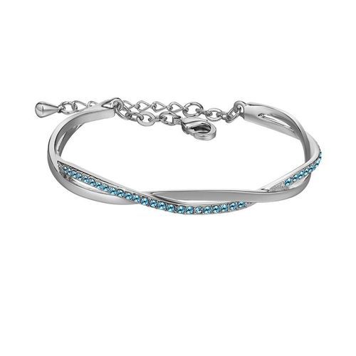 Brazalete Ocean Heart, Baño oro blanco, 18K, OH18-120