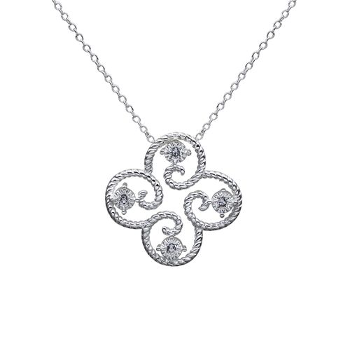 Dije Ocean Heart, Baño de plata 925, 18K, OH16-905