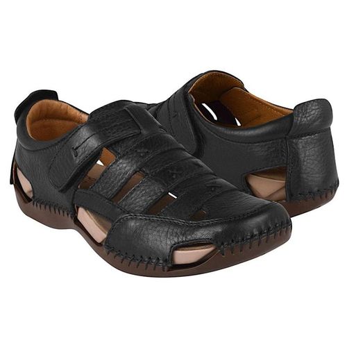 HUARACHES DAMA LOBO SOLO 1943 PIEL NEGRO