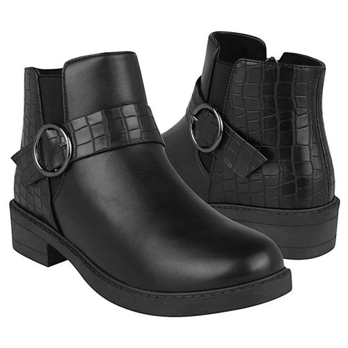 BOTINES DAMA VIA URBANA SPS007 SIMIPIEL NEGRO