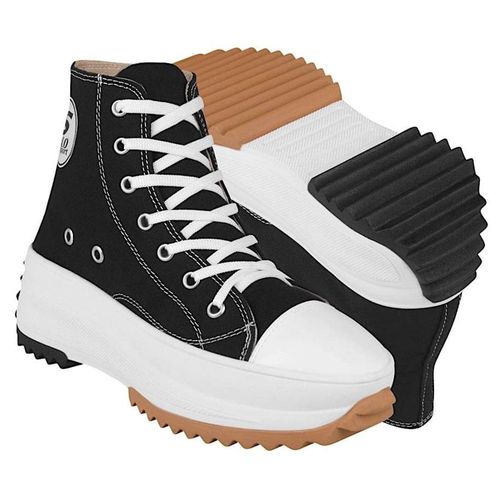 TENIS DAMA STYLO 16640 TEXTIL NEGRO