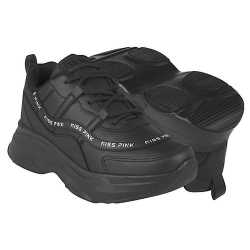 TENIS CASUALES DAMA MISS PINK 526542 SIMIPIEL NEGRO