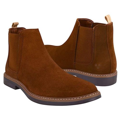 BOTINES CABALLERO TRIPLES 35800 GAMUZA CAFÉ