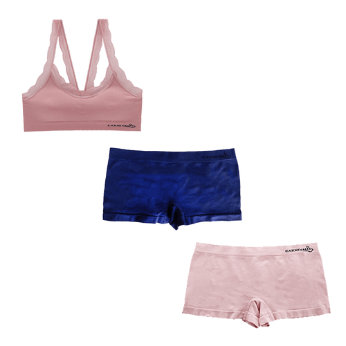 Set de 1 top básico y 2 bóxer seamless 5363-113780 Carnival
