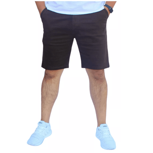 Bermuda Short de Gabardina Stretch para Hombre John Silver Color Chocolate