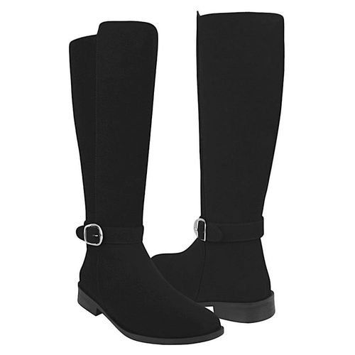 BOTAS DAMA STYLO 68112 SUEDE NEGRO
