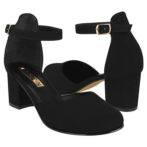 TACONES DAMA STYLO 5382 SUEDE NEGRO