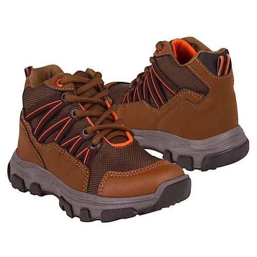BOTINES NIÑO STYLO 2307-5  TEXTIL CAFÉ