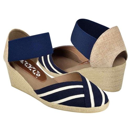 SANDALIAS STYLO ZAMORA TEXTIL MARINO