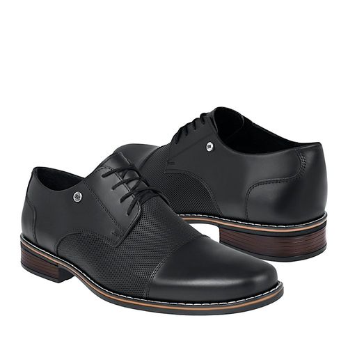 ZAPATOS CASUALES CABALLERO STYLO 8526 PIEL NEGO