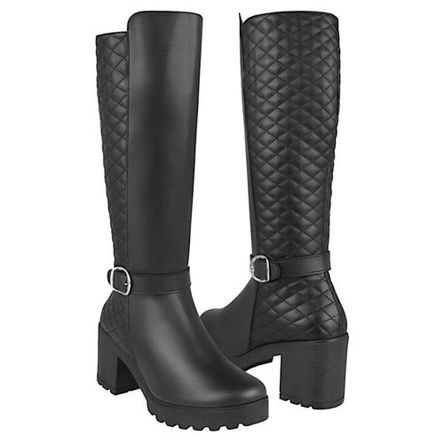 BOTAS DAMA STYLO 66112 SIMIPIEL NEGRO