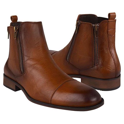 BOTINES CABALLERO STYLO 1110 PIEL CAFÉ