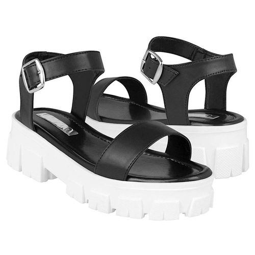 SANDALIAS DAMA STYLO 14203 SIMIPIEL NEGRO