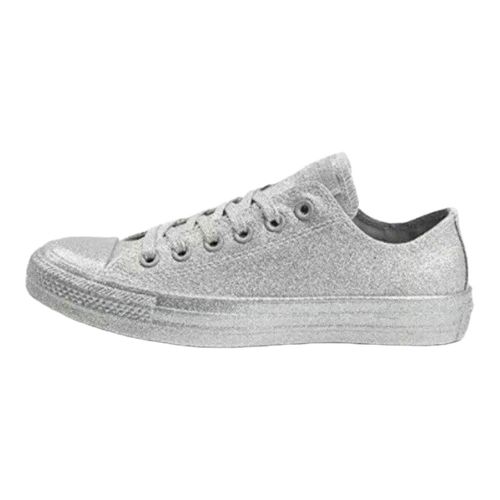 TENIS CONVERSE GLITTER PLATEADO UNISEX
