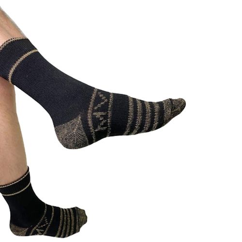 Calcetin Negro Corto Diabetico Piel Sensible Hilo Cobre Medivaric