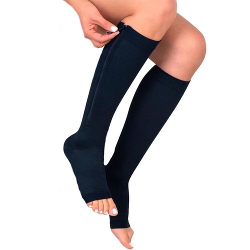 Tobimedia Negro C/ Cierre Punta Abierta Compresión Media Medivaric