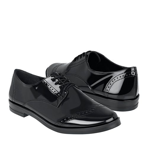 ZAPATOS OXFORD DAMA SIENA 4023 CHAROL NEGRO