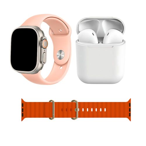 Box set Reloj inteligente y Audifonos Gadgets&fun Rosa