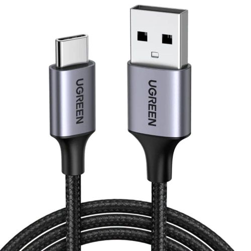 Cable USB-A a Tipo C Ugreen Reforzado con Nylón de 2m Negro
